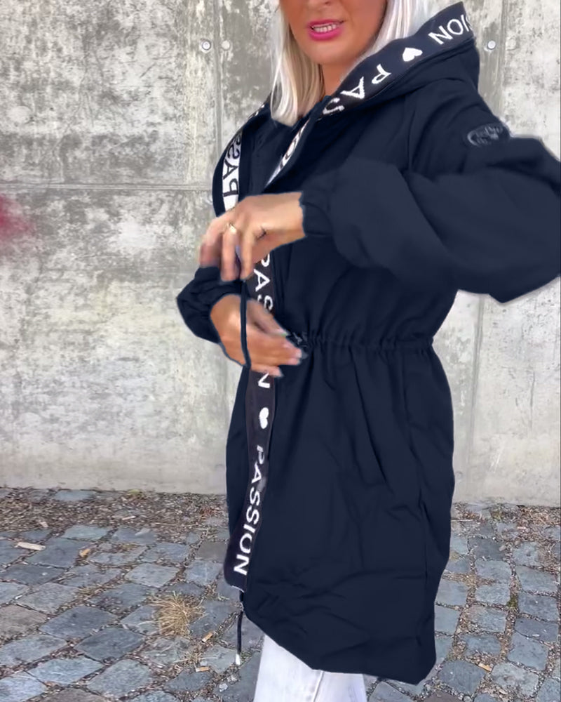 VERONISSA | ELEGANCKI PŁASZCZ Z KAPTUREM