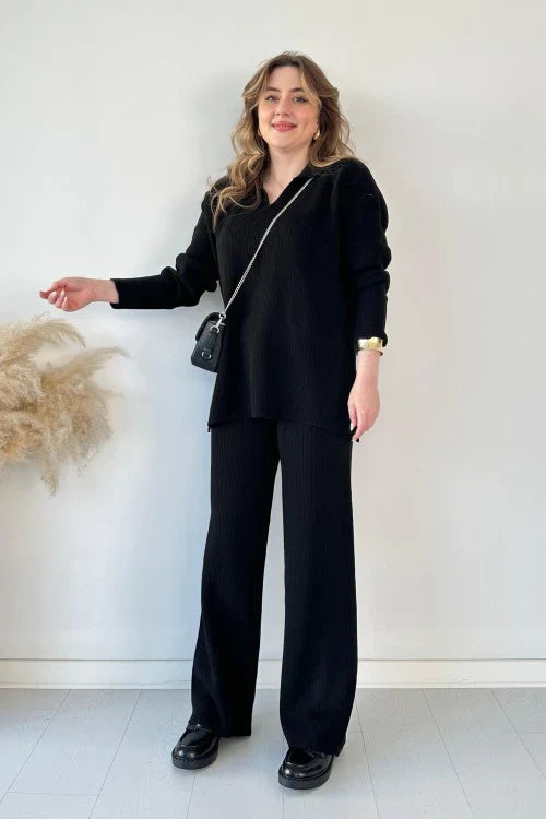 NADILIA | STYLOWY DZIANINOWY KOMPLET DWUCZĘŚCIOWY