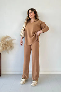 NADILIA | STYLOWY DZIANINOWY KOMPLET DWUCZĘŚCIOWY