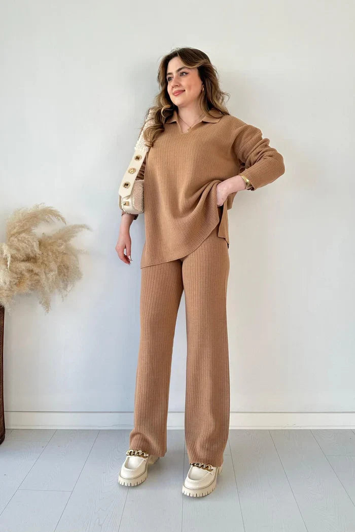 NADILIA | STYLOWY DZIANINOWY KOMPLET DWUCZĘŚCIOWY