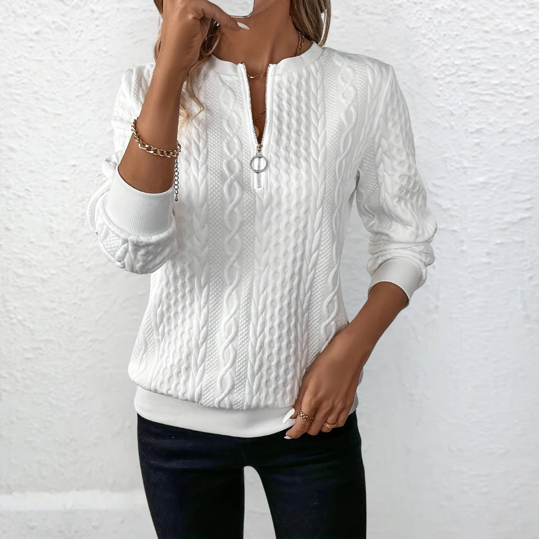 GWINELLA | ELEGANCKA BLUZA Z ZAMKIEM