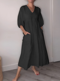 ALINAH | ELEGANCKA SUKIENKA MAXI Z DEKOLTEM V