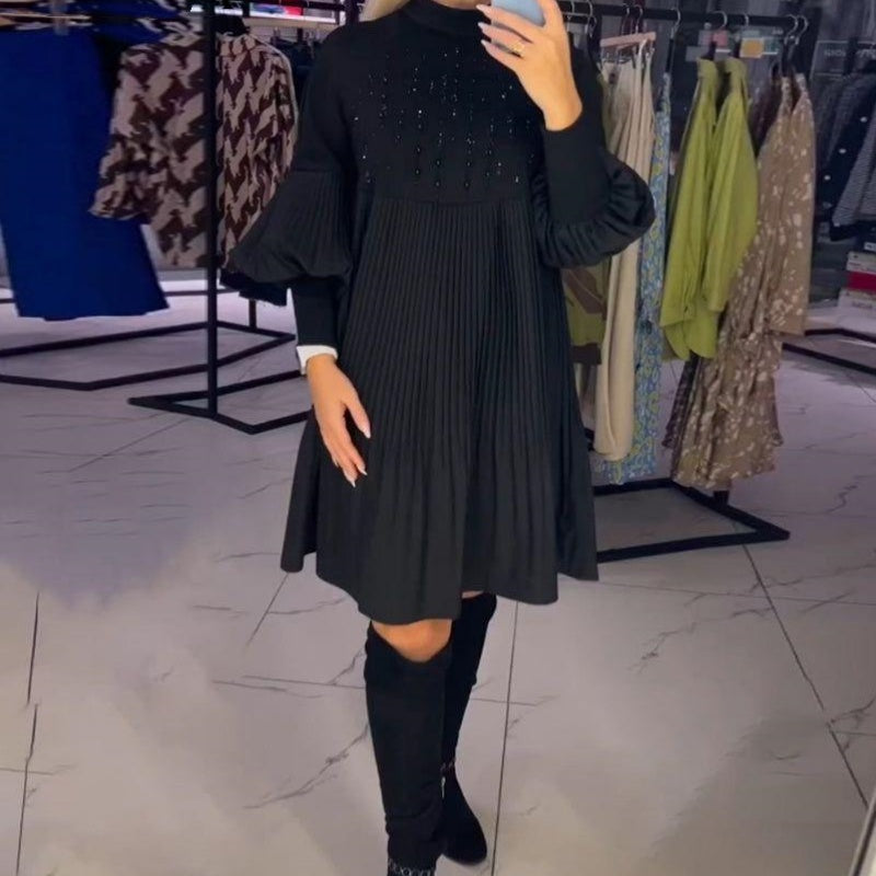 PELAGIA | ELEGANCKA PLISOWANA SUKIENKA MIDI