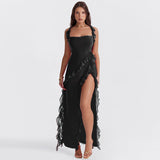 RHEA | ELEGANCKA SUKIENKA Z ROZCIĘCIEM Z BOKU