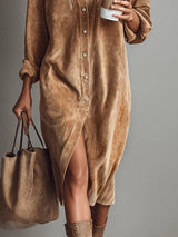 NELMIRA | ELEGANCKA LUŹNA SUKIENKA MIDI