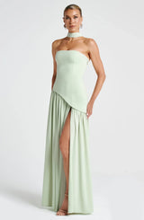 ZOEY | ELEGANCKA SUKIENKA MAXI Z ROZCIĘCIEM