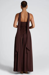 ZOEY | ELEGANCKA SUKIENKA MAXI Z ROZCIĘCIEM